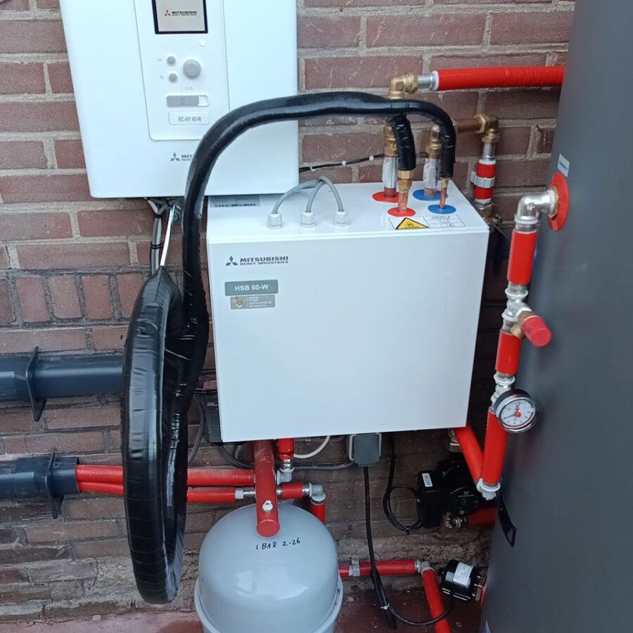 Warmtepomp installatie